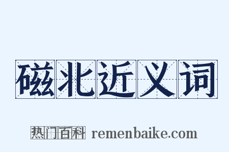 磁北近义词是什么意思的图片